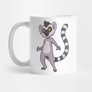 Kawaii ring-tailed lemur Mug